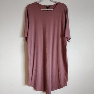 Torrid Mauve Ribbed Knit Dress